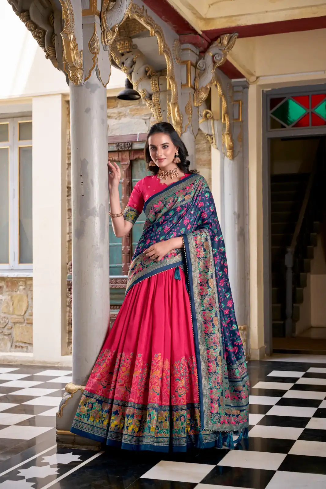 LNB 1245 Pink Tasar Silk With Gotta Patti Work & Lace Work Lehenga Choli Best Price ₹2449. Delivery 4-6 Working Days. Shop now. | Bollywood Lehenga, Creative Lehenga, Designer Lehenga, Embroidered Lehenga, Lehenga, Party Wear Lehenga