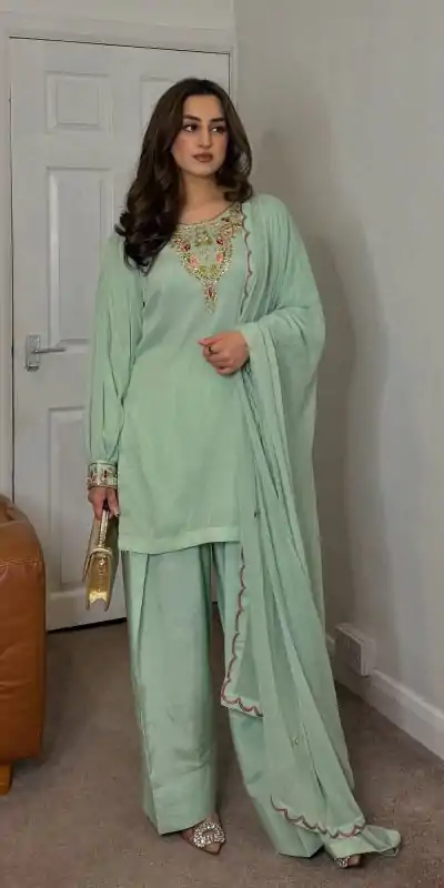 NSR 854 Pista Faux Georgette Salwar Suit Perfect for Wedding, Party, Lohri, Mehendi, Karwa Chauth –. Introductory Price ₹1849. Delivery 4-6 Working Days | Designer Suits, Jump Suits, Casual Suits, Creative suits, Palazzo Suits, Party Wear Suits, Patiala Suits, Salwar suit, Straight Suits