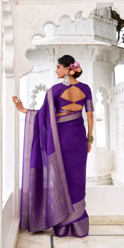 YNF 7902 Purple Color Chinon Printed With Zari Weaving Work Saree With Zari Work. Best Price ₹1549. Delivery 4-6 Working Days. Shop now. | Bollywood Sarees, Creative Sarees, Designer Sarees, Embroidered Sarees, Ethnic Saree, Modern Digital sarees, Party Wear Sarees, Sarees