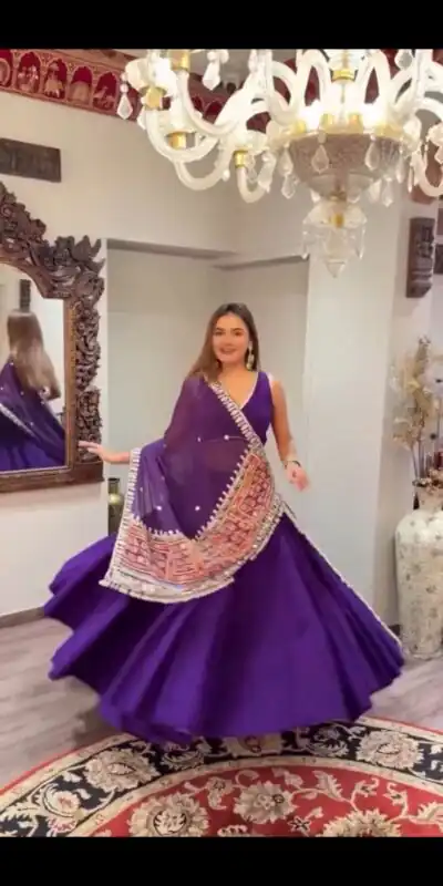 BE 393 Purple Crape Silk Lehenga Choli Perfect for Wedding, Party, Engagement, Anniversary, Traditional Day Get it for ₹1999. Delivery 4-6 Working | Bollywood Lehenga, Creative Lehenga, Designer Lehenga, Embroidered Lehenga, Lehenga, Party Wear Lehenga
