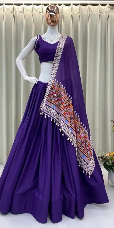 BE 393 Purple Crape Silk Lehenga Choli Perfect for Wedding, Party, Engagement, Anniversary, Traditional Day Get it for ₹1999. Delivery 4-6 Working | Bollywood Lehenga, Creative Lehenga, Designer Lehenga, Embroidered Lehenga, Lehenga, Party Wear Lehenga