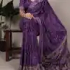 YNF 7056 Purple Crepe Printed with Designer Saree Work. Wedding, Party, Festive, Events, Get it for ₹1499. Delivery 4-6 Working Days. Shop now. | Bollywood Sarees, Creative Sarees, Designer Sarees, Embroidered Sarees, Ethnic Saree, Modern Digital sarees, Party Wear Sarees, Sarees