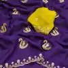 BT 1284 Purple Crunchy Chiffon Saree Perfect for Wedding, Party, Ethnic Day, Ganesh Chaturthi, Sangeet . Best Price ₹1799. Delivery 4-6 Working Days | Bollywood Sarees, Creative Sarees, Designer Sarees, Embroidered Sarees, Ethnic Saree, Modern Digital sarees, Party Wear Sarees, Sarees