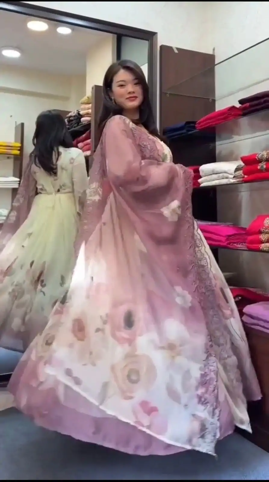 SR 1686 Purple Faux Georgette With Embroidery Sequence Work With Fully Flair Gown Perfect for Wedding, Party, 4-6 Working Days At 2049 Only | Bollywood Gowns, Creative Gowns, Designer Gowns, Embroidered Gowns, Gowns, Party Wear Gowns