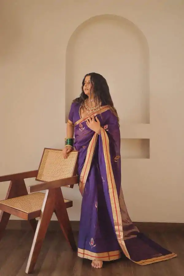 KP 5084 Purple Soft Lichi Silk Lace Work & Lace Border Saree in Exclusive Offer ₹1449. Delivery 4-6 Working Days. Shop now. | Bollywood Sarees, Creative Sarees, Designer Sarees, Embroidered Sarees, Ethnic Saree, Modern Digital sarees, Party Wear Sarees, Sarees