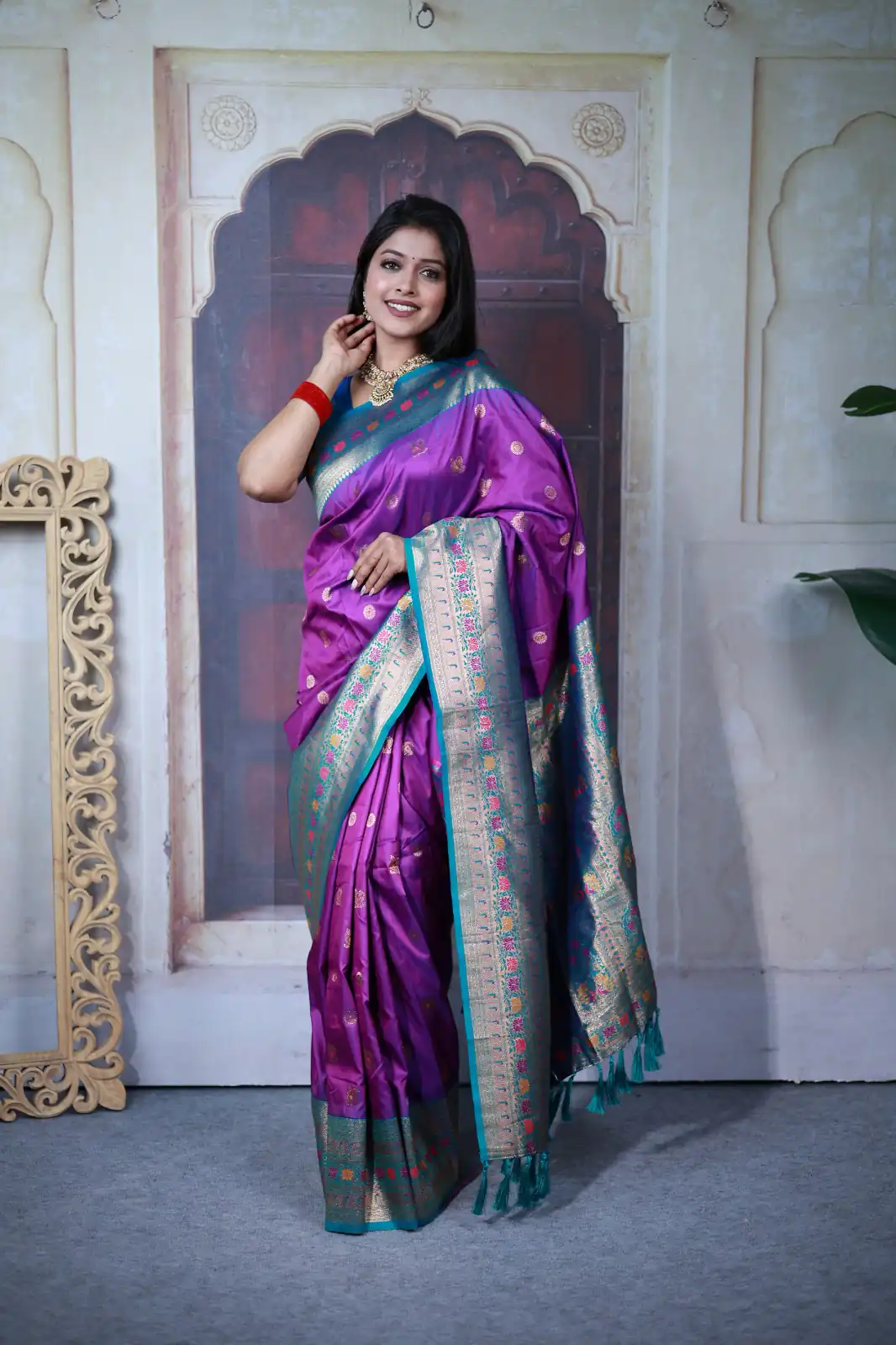 MB 18 Purple Paithani Ajanta Lotus Saree Perfect for Wedding, Party, Lohri, Durga Puja, Eid – . Get it for ₹2449. Delivery 4-6 Working Days. Shop now. | Bollywood Sarees, Creative Sarees, Designer Sarees, Embroidered Sarees, Ethnic Saree, Modern Digital sarees, Party Wear Sarees, Sarees