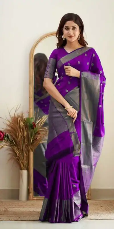 KP 5088 Purple Soft Lichi Silk Cloth Saree With Lace Border & Lace Work. Best Price ₹1349. Delivery 4-6 Working Days. Shop now. | Bollywood Sarees, Creative Sarees, Designer Sarees, Embroidered Sarees, Ethnic Saree, Modern Digital sarees, Party Wear Sarees, Sarees