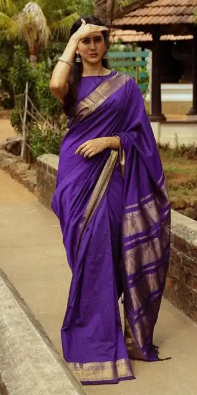 KP 6031 Purple Soft Lichi Silk Cloth Saree with Designer Work. Affordable Price ₹1349. Delivery 4-6 Working Days. Shop now. | Bollywood Sarees, Creative Sarees, Designer Sarees, Embroidered Sarees, Ethnic Saree, Modern Digital sarees, Party Wear Sarees, Sarees
