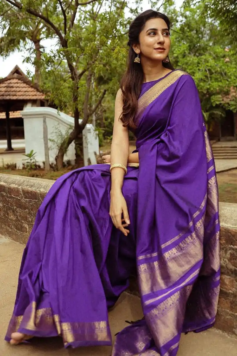 KP 6031 Purple Soft Lichi Silk Cloth Saree with Designer Work. Affordable Price ₹1349. Delivery 4-6 Working Days. Shop now. | Bollywood Sarees, Creative Sarees, Designer Sarees, Embroidered Sarees, Ethnic Saree, Modern Digital sarees, Party Wear Sarees, Sarees