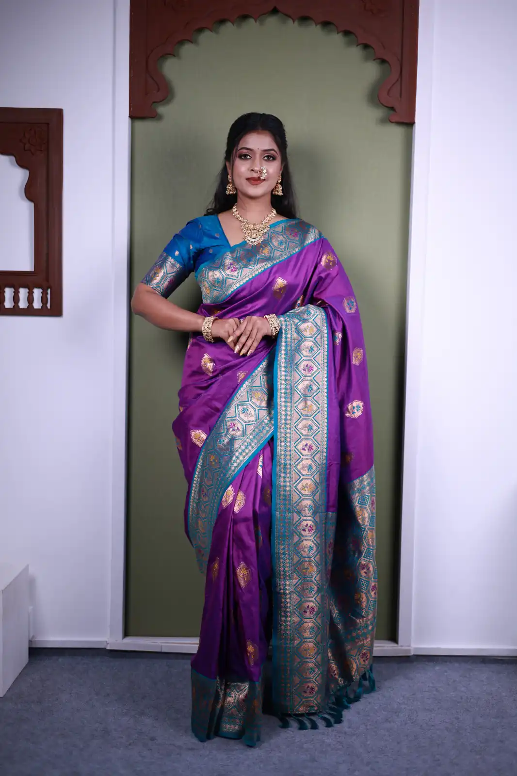 MB 22 Purple Soft Paithani silk Saree Perfect for Wedding, Party, Sangeet, Haldi, Housewarming – . Best Price ₹2449. Delivery 4-6 Working Days. Shop no | Bollywood Sarees, Creative Sarees, Designer Sarees, Embroidered Sarees, Ethnic Saree, Modern Digital sarees, Party Wear Sarees, Sarees