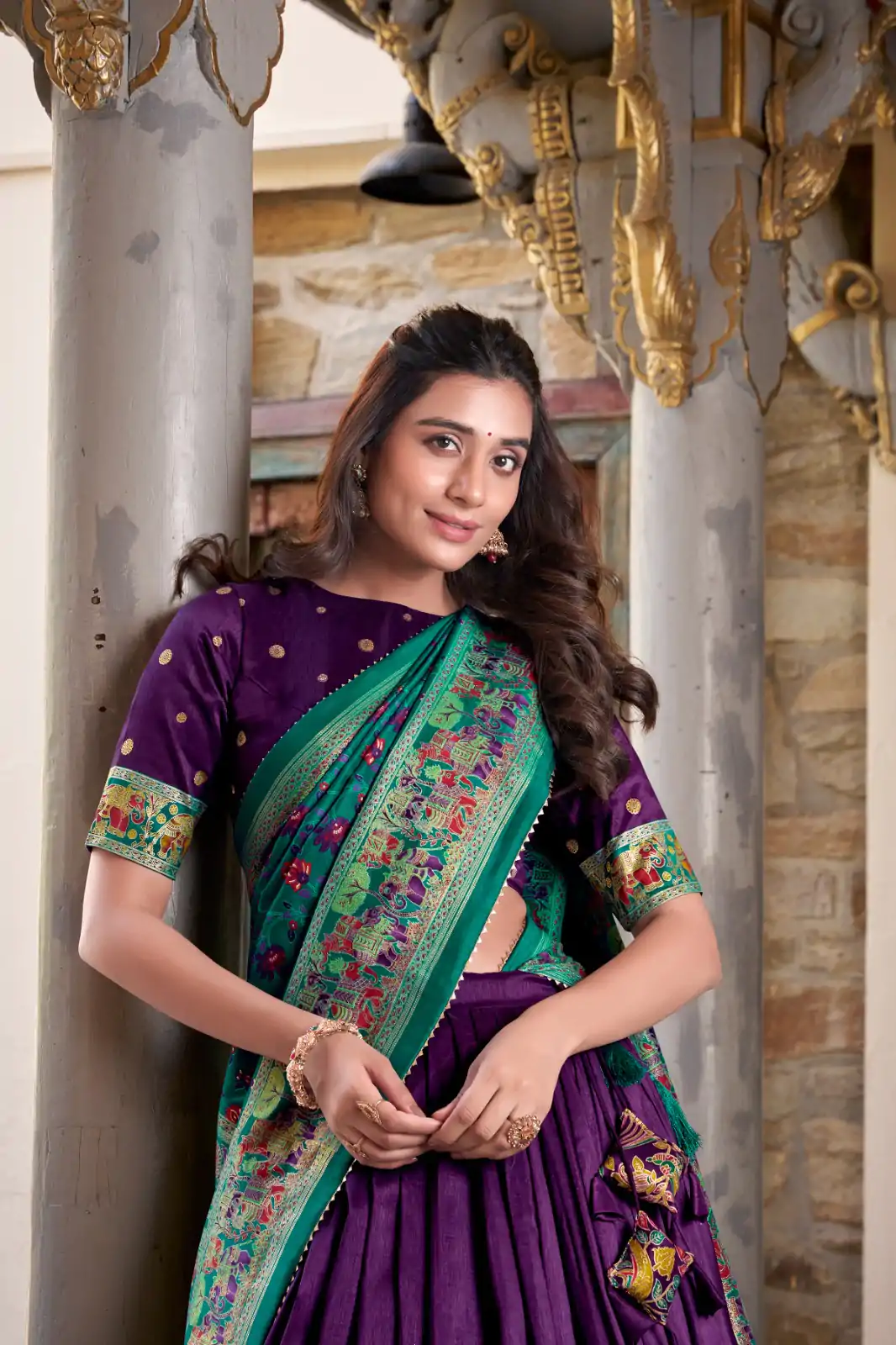 LNB 1245 Purple Tasar Silk With Gotta Patti Work & Lace Work Lehenga Choli Best Price ₹2449. Delivery 4-6 Working Days. Shop now. | Bollywood Lehenga, Creative Lehenga, Designer Lehenga, Embroidered Lehenga, Lehenga, Party Wear Lehenga