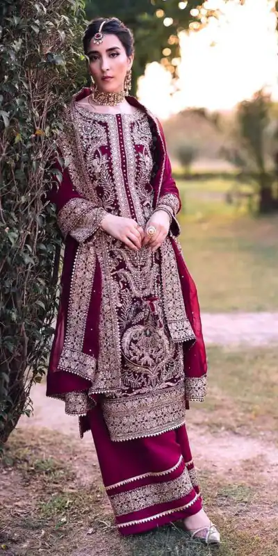 SRK 5297 Rani Pink Heavy Faux Georgette With Chain Stitch Embroidery Sequence Work Salwar Suit Wedding, Party, Festive, Events, 4-6 Working Days At 2399 | Jump Suits, Casual Suits, Creative suits, Designer Suits, Palazzo Suits, Party Wear Suits, Patiala Suits, Salwar suit, Straight Suits