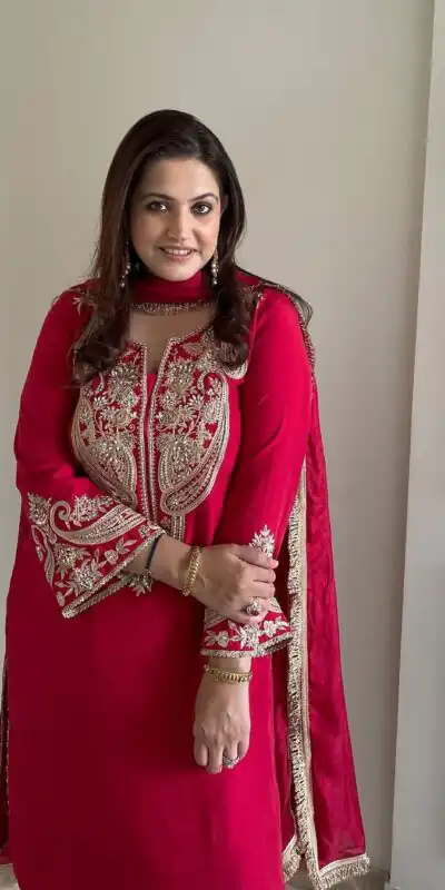 ZSR 3097 Red Pure Chinnon Silk With Embroidery Sequence Work With Full Sleeve Salwar Suit Wedding, Party, Festive, Events Exclusive Offer ₹1899. D | Jump Suits, Tops & Bottoms, Track Suits, Trendy Wear, Casual Suits, Creative suits, Designer Suits, Palazzo Suits, Party Wear Suits, Patiala Suits, Salwar suit, Straight Suits