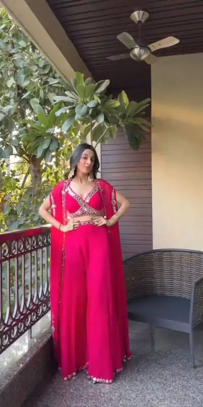 LG 1911 Red in Georgette Embroidery Work & Mirror Work Salwar Suit . Exclusive Offer ₹2399. Delivery 4-6 Working Days. Shop now. | Designer Suits, Jump Suits, Casual Suits, Creative suits, Palazzo Suits, Party Wear Suits, Patiala Suits, Salwar suit, Straight Suits