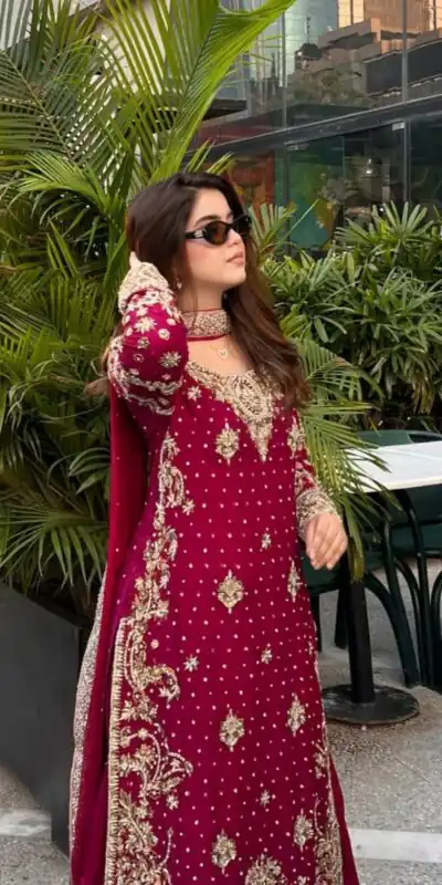 NSR 870 Red Georgette Silk Embroidery Lace Work Salwaar Suit in . Introductory Price ₹2399. Delivery 4-6 Working Days. Shop now. | Jump Suits, Tops & Bottoms, Track Suits, Trendy Wear, Casual Suits, Creative suits, Designer Suits, Palazzo Suits, Party Wear Suits, Patiala Suits, Salwar suit, Straight Suits