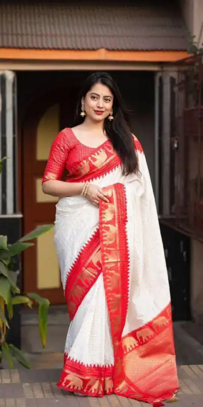 KP 5078 Red Color Soft Lichi Silk with Lace Work & Lace Border. Saree Best Price ₹1449. Delivery 4-6 Working Days. Shop now. | Bollywood Sarees, Creative Sarees, Designer Sarees, Embroidered Sarees, Ethnic Saree, Modern Digital sarees, Party Wear Sarees, Sarees