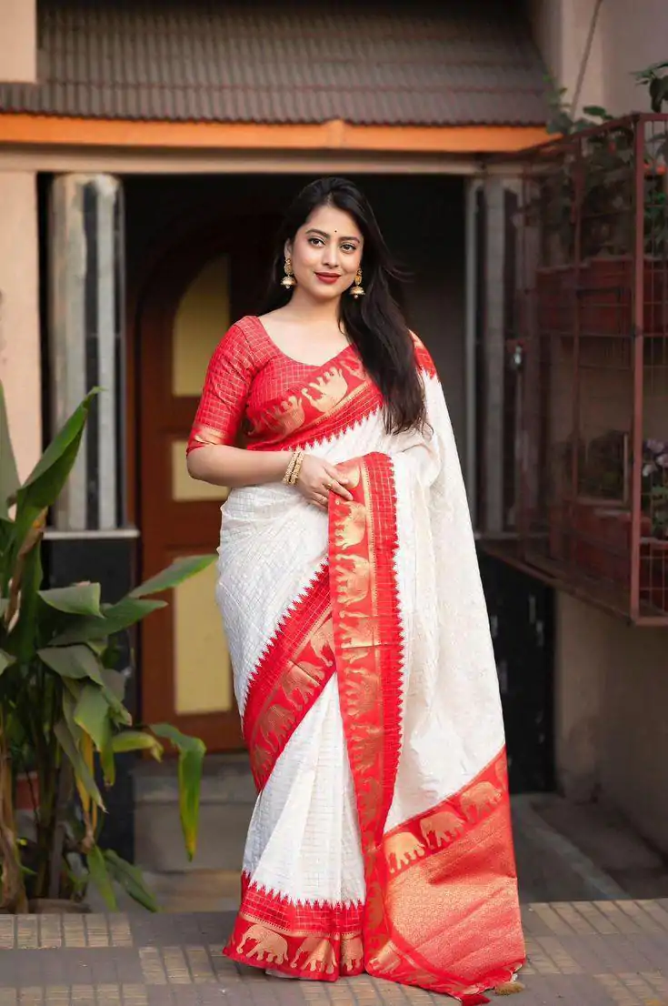 KP 5078 Red Color Soft Lichi Silk with Lace Work & Lace Border. Saree Best Price ₹1449. Delivery 4-6 Working Days. Shop now. | Bollywood Sarees, Creative Sarees, Designer Sarees, Embroidered Sarees, Ethnic Saree, Modern Digital sarees, Party Wear Sarees, Sarees