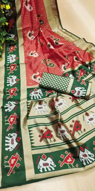 KP 6005 Red Soft Lichi Silk With Lace Work & Lace Border Saree. Introductory Price ₹1399. Delivery 4-6 Working Days. Shop now. | Bollywood Sarees, Creative Sarees, Designer Sarees, Embroidered Sarees, Ethnic Saree, Modern Digital sarees, Party Wear Sarees, Sarees