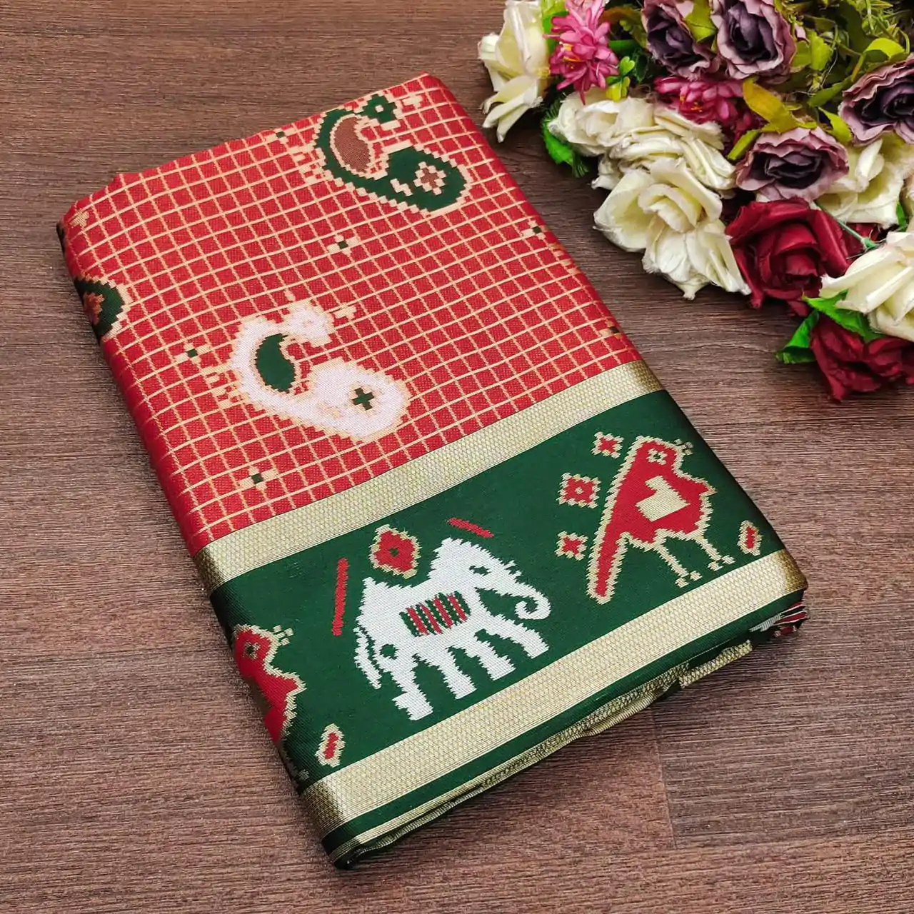 KP 6005 Red Soft Lichi Silk With Lace Work & Lace Border Saree. Introductory Price ₹1399. Delivery 4-6 Working Days. Shop now. | Bollywood Sarees, Creative Sarees, Designer Sarees, Embroidered Sarees, Ethnic Saree, Modern Digital sarees, Party Wear Sarees, Sarees