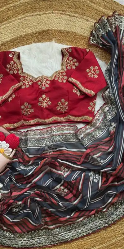 AC MIRA Red in Color Soft Organza Embroidery Work & Lace Work Saree . Get it for ₹2449. Delivery 4-6 Working Days. Shop now. | Bollywood Sarees, Creative Sarees, Designer Sarees, Embroidered Sarees, Ethnic Saree, Modern Digital sarees, Party Wear Sarees, Sarees