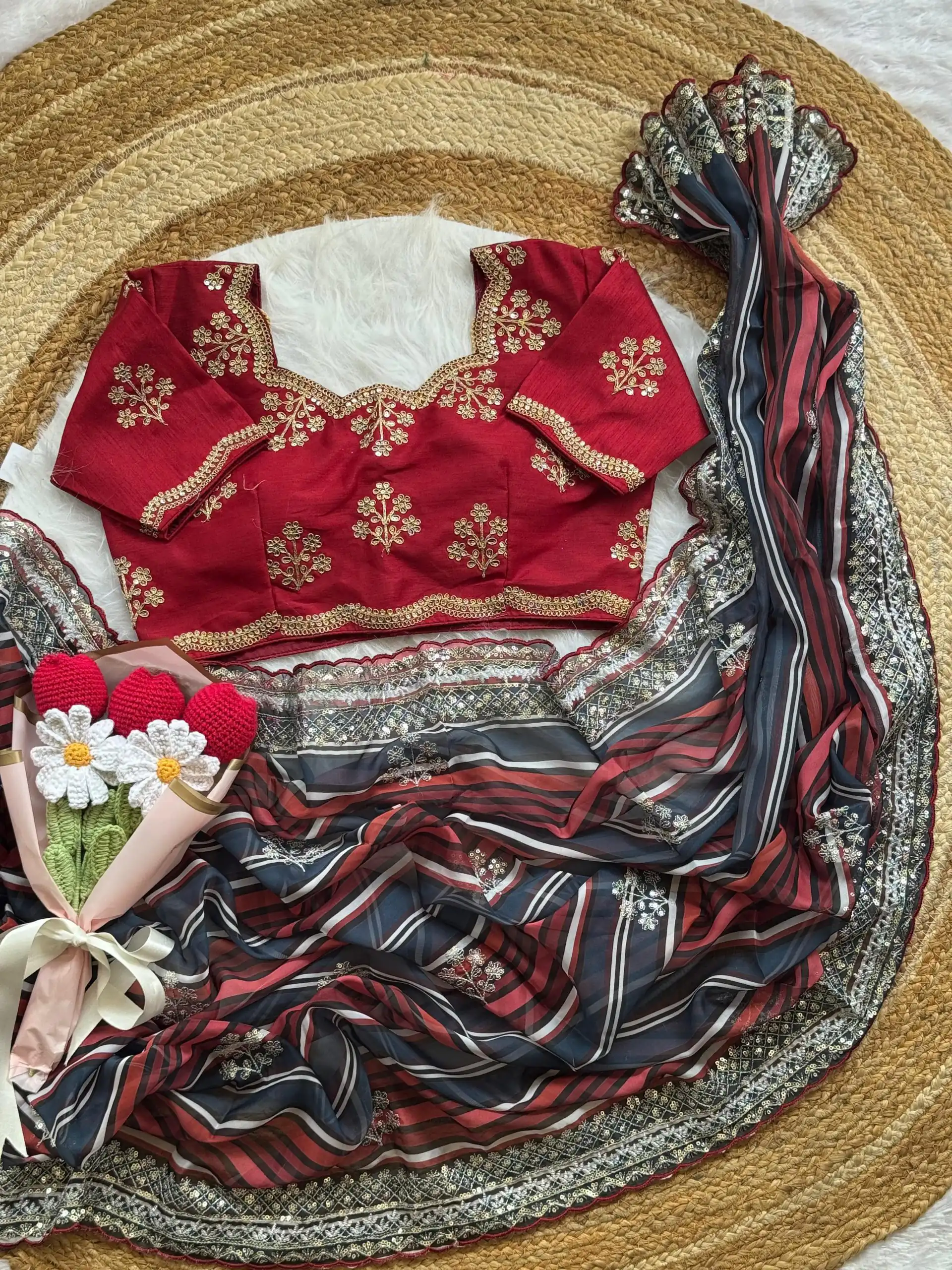 AC MIRA Red in Color Soft Organza Embroidery Work & Lace Work Saree . Get it for ₹2449. Delivery 4-6 Working Days. Shop now. | Bollywood Sarees, Creative Sarees, Designer Sarees, Embroidered Sarees, Ethnic Saree, Modern Digital sarees, Party Wear Sarees, Sarees