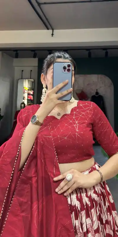 LNB 1213 Red in Tasar Silk Designer Work Lehenga Choli . Wedding, Party, Festive, Events, Special Price ₹2449. Delivery 4-6 Working Days. Shop now. | Bollywood Lehenga, Creative Lehenga, Designer Lehenga, Embroidered Lehenga, Lehenga, Party Wear Lehenga