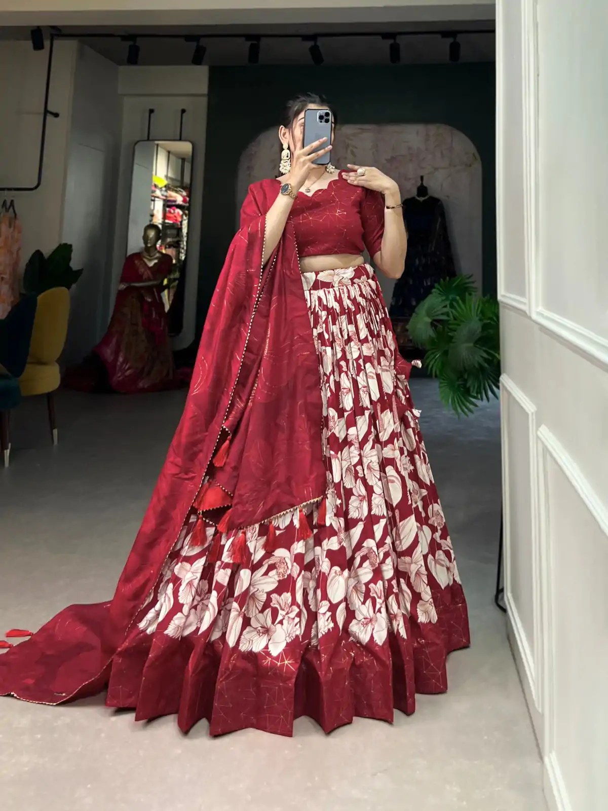 LNB 1213 Red in Tasar Silk Designer Work Lehenga Choli . Wedding, Party, Festive, Events, Special Price ₹2449. Delivery 4-6 Working Days. Shop now. | Bollywood Lehenga, Creative Lehenga, Designer Lehenga, Embroidered Lehenga, Lehenga, Party Wear Lehenga