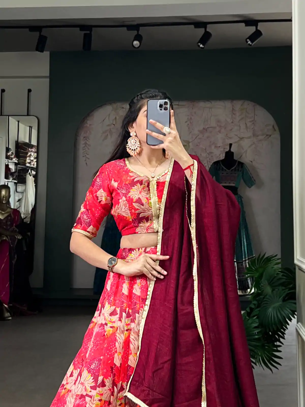 LNB 1032 Red Tussar Silk With Lace Work & Sequins Work Lehenga Choli. Now at just ₹1799. Delivery 4-6 Working Days. Shop now. | Bollywood Lehenga, Creative Lehenga, Designer Lehenga, Embroidered Lehenga, Lehenga, Party Wear Lehenga