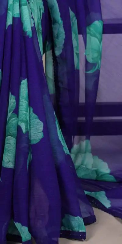 YNF 7033 Royal Blue Color Chiffon Lace Work & Lace Border Saree . Available at ₹1499 only. Delivery 4-6 Working Days. Shop now. | Bollywood Sarees, Creative Sarees, Designer Sarees, Embroidered Sarees, Ethnic Saree, Modern Digital sarees, Party Wear Sarees, Sarees