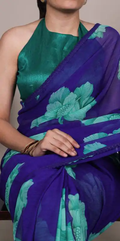 YNF 7033 Royal Blue Color Chiffon Lace Work & Lace Border Saree . Available at ₹1499 only. Delivery 4-6 Working Days. Shop now. | Bollywood Sarees, Creative Sarees, Designer Sarees, Embroidered Sarees, Ethnic Saree, Modern Digital sarees, Party Wear Sarees, Sarees