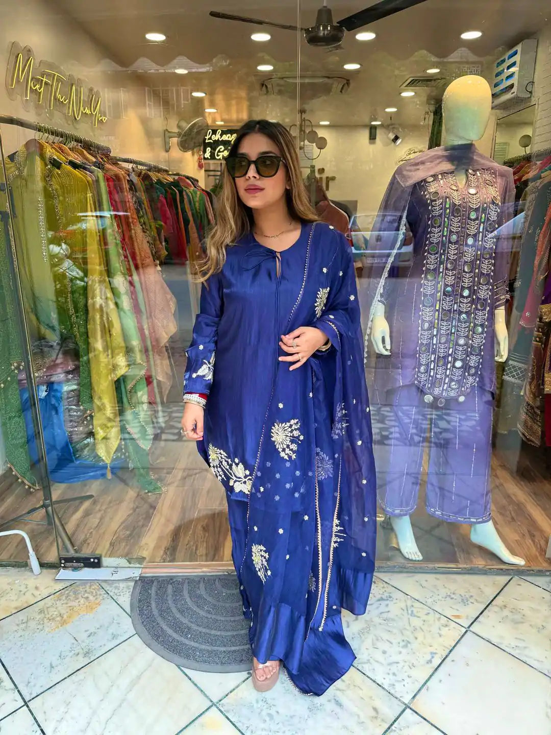 ZSR 3122 Royal Blue Pure Natural Crep Silk Salwar Suit Perfect for Wedding, Party, Pongal, Onam, Reception – . Available at ₹1849 only. Delivery 4-6 Work | Designer Suits, Jump Suits, Casual Suits, Creative suits, Palazzo Suits, Party Wear Suits, Patiala Suits, Salwar suit, Straight Suits