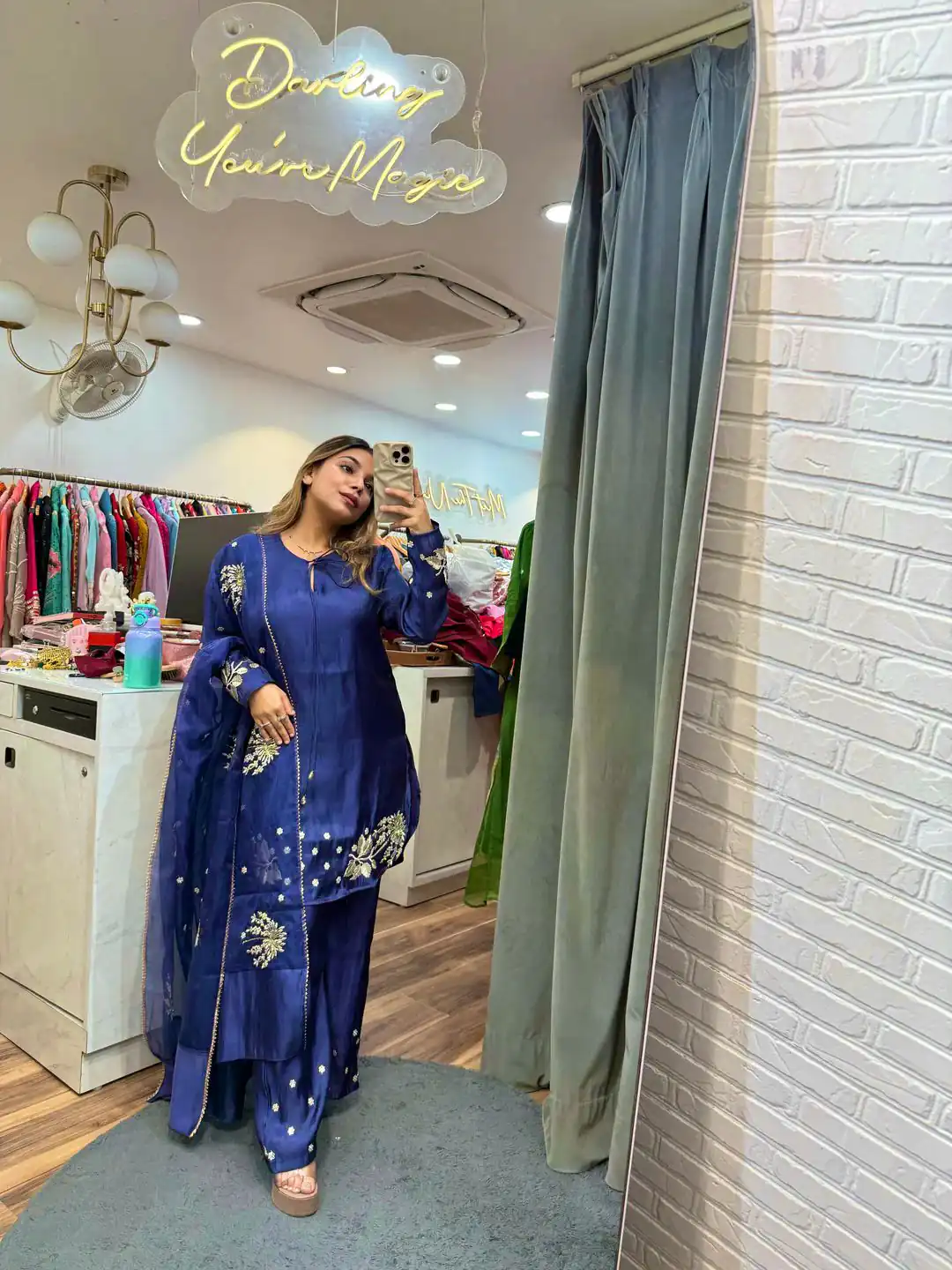 ZSR 3122 Royal Blue Pure Natural Crep Silk Salwar Suit Perfect for Wedding, Party, Pongal, Onam, Reception – . Available at ₹1849 only. Delivery 4-6 Work | Designer Suits, Jump Suits, Casual Suits, Creative suits, Palazzo Suits, Party Wear Suits, Patiala Suits, Salwar suit, Straight Suits