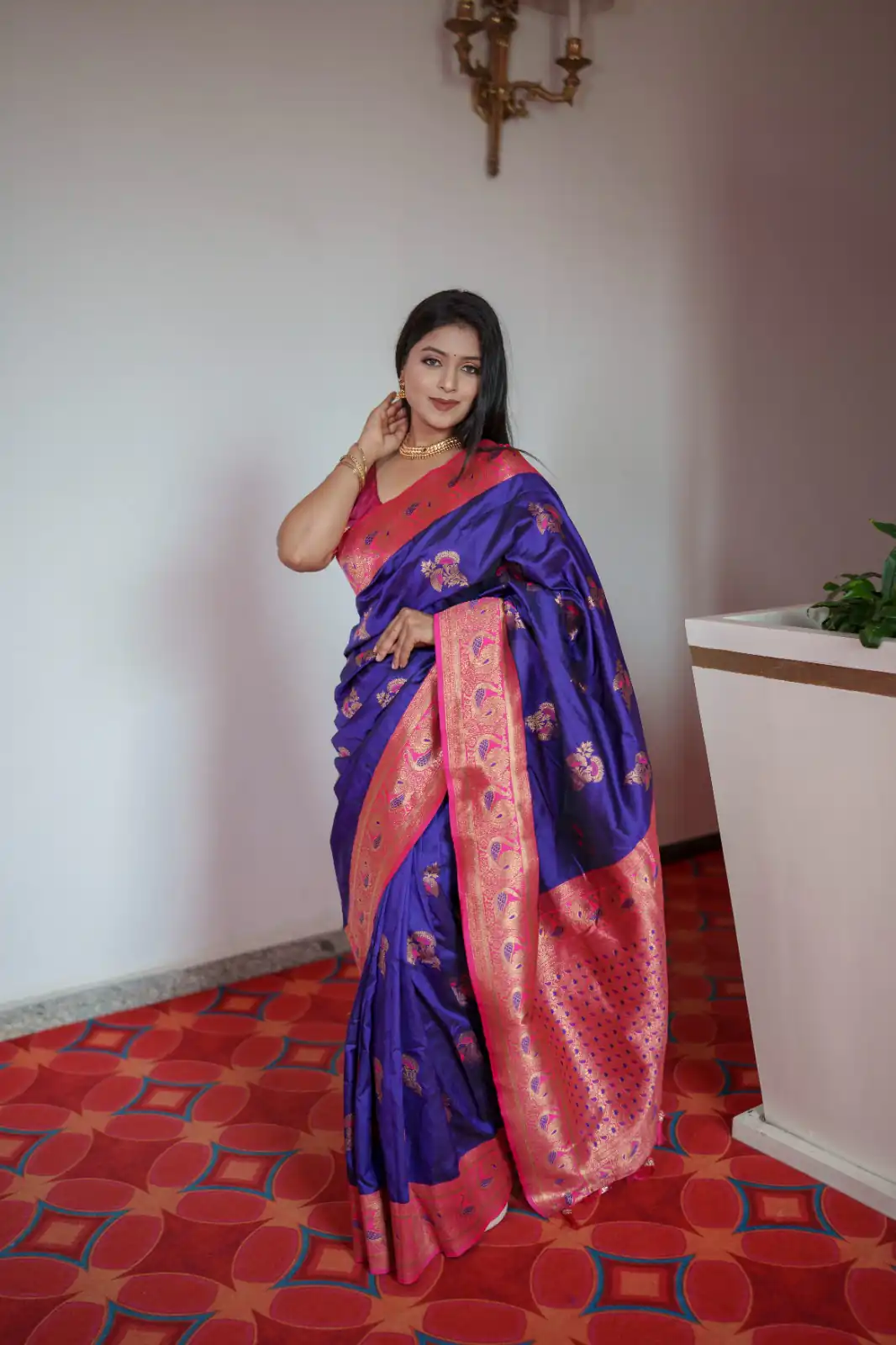 MB Paithani-3 Royal Blue in Pethani Silk Zari Work & Lace Work Saree . Grab it for ₹2199. Delivery 4-6 Working Days. Shop now. | Bollywood Sarees, Creative Sarees, Designer Sarees, Embroidered Sarees, Ethnic Saree, Modern Digital sarees, Party Wear Sarees, Sarees