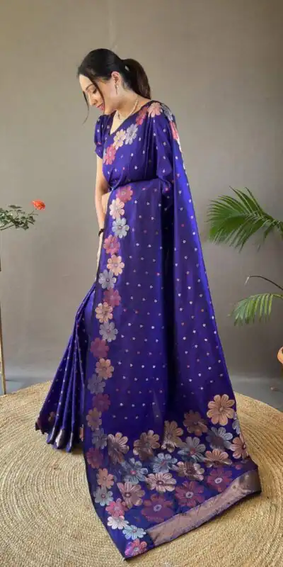 KP 6003 Royal Blue Soft Lichi Silk Cloth Lace Work & Lace Border Saree in Best Price ₹1399. Delivery 4-6 Working Days. Shop now. | Bollywood Sarees, Creative Sarees, Designer Sarees, Embroidered Sarees, Ethnic Saree, Modern Digital sarees, Party Wear Sarees, Sarees