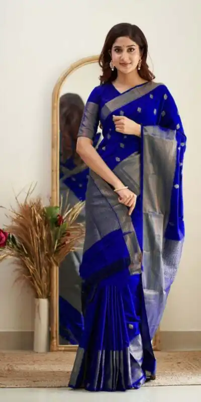 KP 5088 Royal Blue Soft Lichi Silk Cloth Saree With Lace Border & Lace Work. Best Price ₹1349. Delivery 4-6 Working Days. Shop now. | Bollywood Sarees, Creative Sarees, Designer Sarees, Embroidered Sarees, Ethnic Saree, Modern Digital sarees, Party Wear Sarees, Sarees