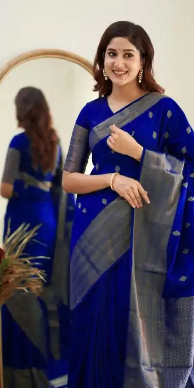 KP 5088 Royal Blue Soft Lichi Silk Cloth Saree With Lace Border & Lace Work. Best Price ₹1349. Delivery 4-6 Working Days. Shop now. | Bollywood Sarees, Creative Sarees, Designer Sarees, Embroidered Sarees, Ethnic Saree, Modern Digital sarees, Party Wear Sarees, Sarees