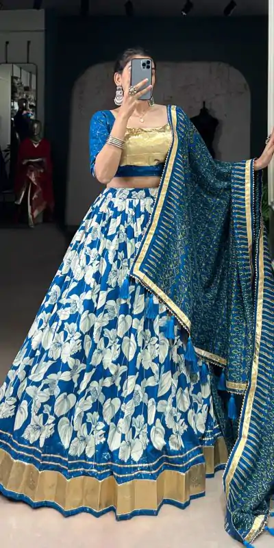 LNB 1725 Royal Blue Tasar Silk With Lace Work Lehenga Choli . Wedding, Party, Festive, Events, Affordable Price ₹2999. Delivery 4-6 Working Days. Shop now. | Embroidered Lehenga, Bollywood Lehenga, Creative Lehenga, Designer Lehenga, Lehenga, Party Wear Lehenga