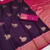 MB Morni Royal Purple in Soft Silk Zari Work & Lace Work Saree . Wedding, Party, Festive, Events, Grab it for ₹2099. Delivery 4-6 Working Days. Shop now. | Bollywood Sarees, Creative Sarees, Designer Sarees, Embroidered Sarees, Ethnic Saree, Modern Digital sarees, Party Wear Sarees, Sarees