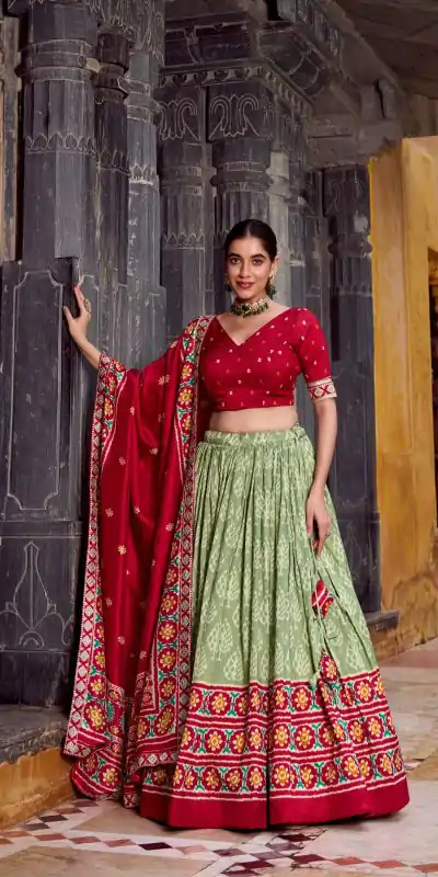 LNB 1246 Sea Green Tasar Silk Lehenga Choli Perfect for Wedding, Party, Lohri, Haldi, Baisakhi – . Now at just ₹2649. Delivery 4-6 Working Days. Shop | Bollywood Lehenga, Creative Lehenga, Designer Lehenga, Embroidered Lehenga, Lehenga, Party Wear Lehenga