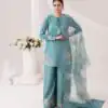 ZSR 3122 Sky Blue Pure Natural Crep Silk Salwar Suit Perfect for Wedding, Party, Pongal, Onam, Reception – . Available at ₹1849 only. Delivery 4-6 Work | Designer Suits, Jump Suits, Casual Suits, Creative suits, Palazzo Suits, Party Wear Suits, Patiala Suits, Salwar suit, Straight Suits