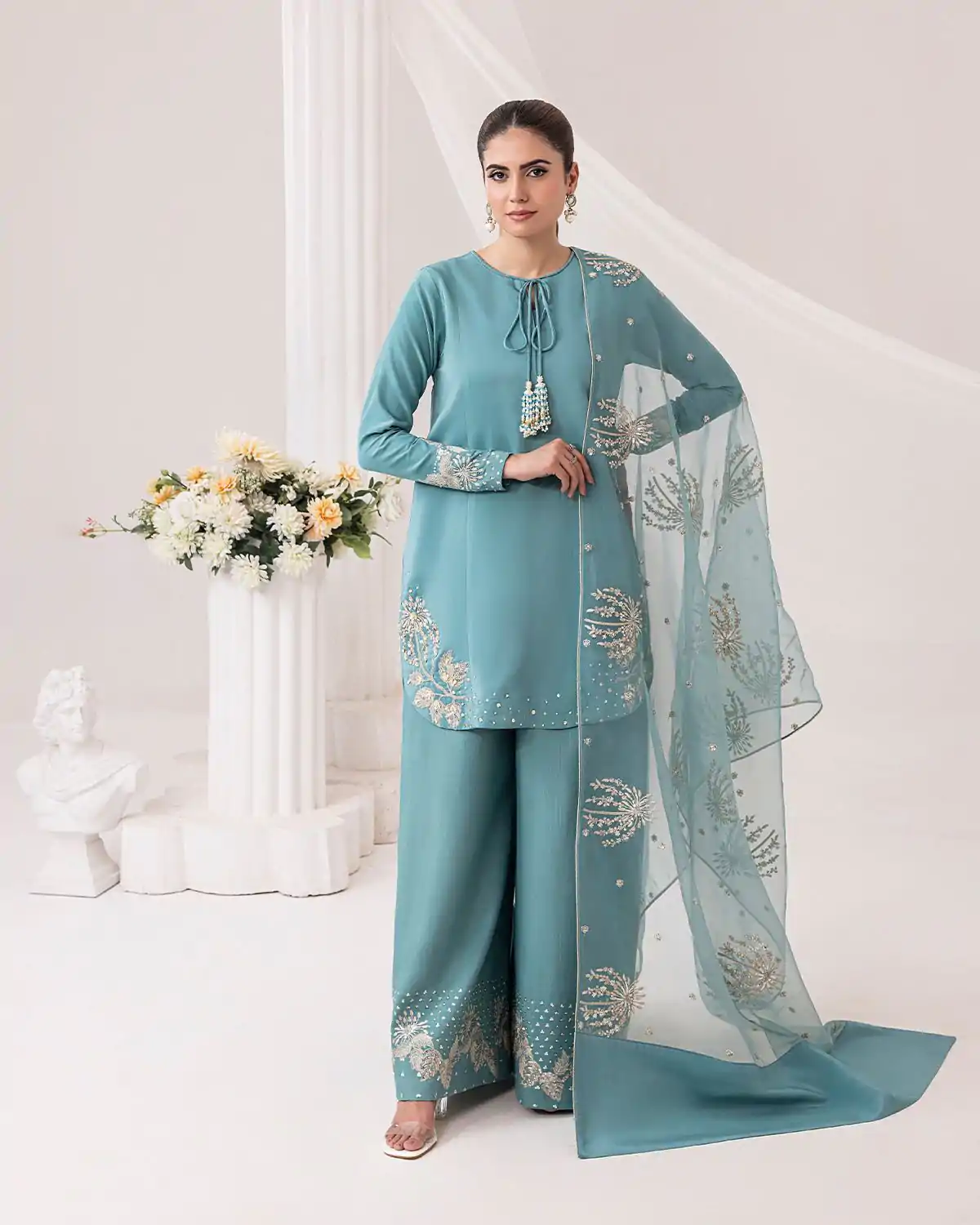 ZSR 3122 Sky Blue Pure Natural Crep Silk Salwar Suit Perfect for Wedding, Party, Pongal, Onam, Reception – . Available at ₹1849 only. Delivery 4-6 Work | Designer Suits, Jump Suits, Casual Suits, Creative suits, Palazzo Suits, Party Wear Suits, Patiala Suits, Salwar suit, Straight Suits
