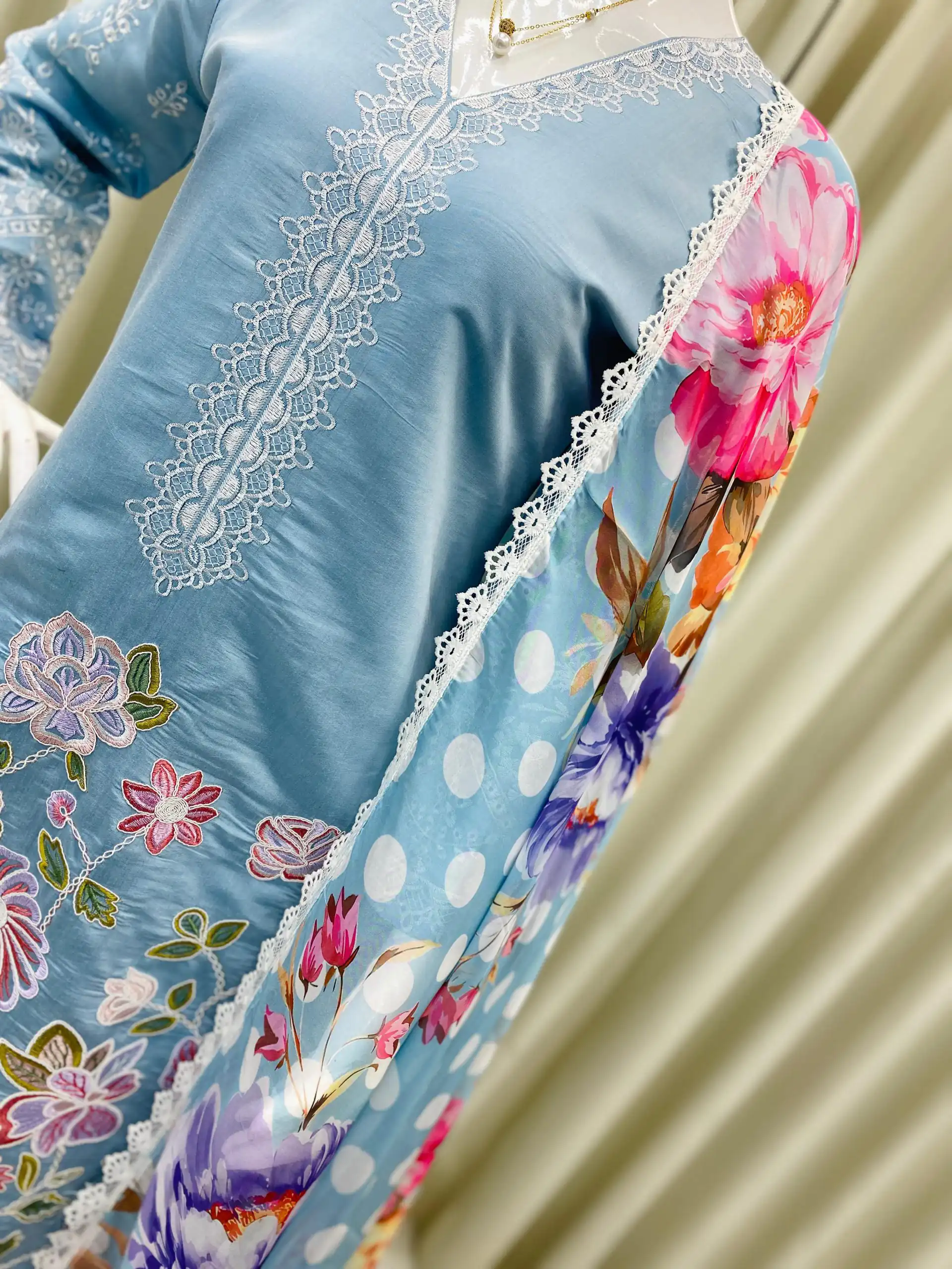 BE 373 Sky Blue Roman Silk Embroidery Work & Lace Work Salwar Suit in. Available at ₹2149 only. Delivery 4-6 Working Days. Shop now. | Designer Suits, Jump Suits, Casual Suits, Creative suits, Palazzo Suits, Party Wear Suits, Patiala Suits, Salwar suit, Straight Suits