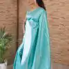 KP 4040 Sky Blue Soft Lichi Silk Saree Perfect for Wedding, Party, Ethnic Day, Raksha Bandhan, Temple Visit . Exclusive Offer ₹1299. Delivery 4-6 Working D | Bollywood Sarees, Creative Sarees, Designer Sarees, Embroidered Sarees, Ethnic Saree, Modern Digital sarees, Party Wear Sarees, Sarees