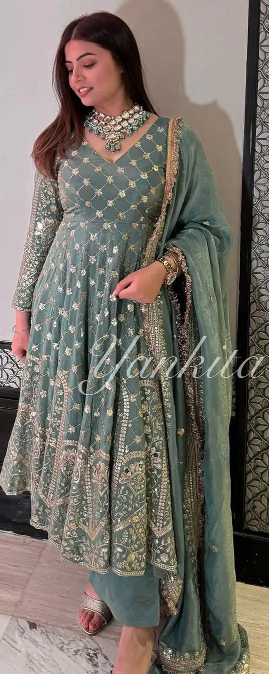 SR 1655 Teal Faux Georgette Salwar Suit Perfect for Wedding, Party, Diwali, Holi, Housewarming – . Introductory Price ₹2149. Delivery 4-6 Working Days. | Designer Suits, Jump Suits, Casual Suits, Creative suits, Palazzo Suits, Party Wear Suits, Patiala Suits, Salwar suit, Straight Suits