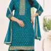 INLI Muskaan Teal in Rayon Lace Work & Embroidery Work Salwar Suit. Festive Deal ₹1949. Delivery 4-6 Working Days. Shop now. | Designer Suits, Jump Suits, Casual Suits, Creative suits, Palazzo Suits, Party Wear Suits, Patiala Suits, Salwar suit, Straight Suits