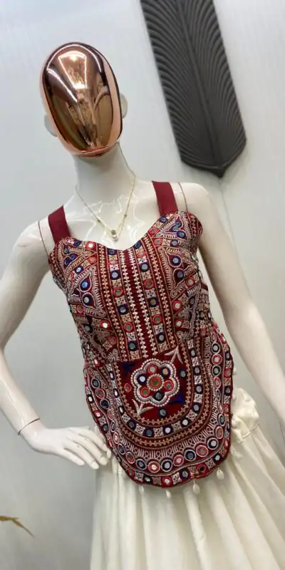 LG 652 White Bangalorey With Mirror Work & Embroidery Work Lehenga Choli . Affordable Price ₹1949. Delivery 4-6 Working Days. Shop now. | Bollywood Lehenga, Creative Lehenga, Designer Lehenga, Embroidered Lehenga, Lehenga, Party Wear Lehenga