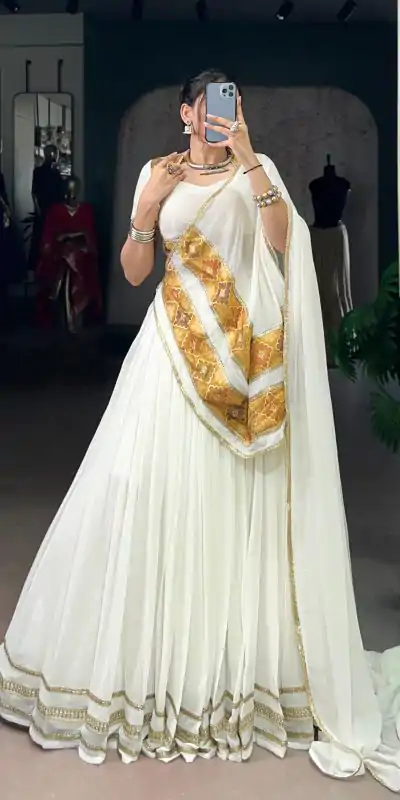LNB 1034 White Marbel with Lace Work & Lace Border Lehenga Choli . Get it for ₹3099. Delivery 4-6 Working Days. Shop now. | Bollywood Lehenga, Creative Lehenga, Designer Lehenga, Embroidered Lehenga, Lehenga, Party Wear Lehenga