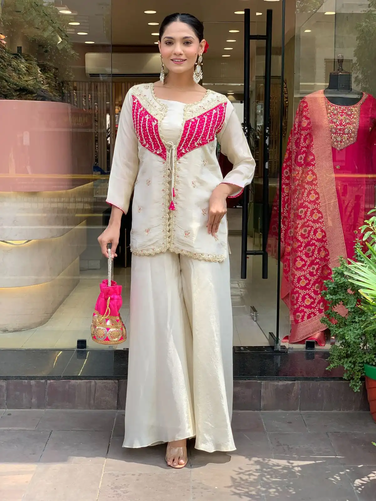 NSR 869 White Roman Silk Salwar Suit Perfect for Wedding, Party, Ethnic Day, Traditional Day, Housewarming . Now at just ₹1899. Delivery 4-6 Working | Jump Suits, Tops & Bottoms, Track Suits, Trendy Wear, Casual Suits, Creative suits, Designer Suits, Palazzo Suits, Party Wear Suits, Patiala Suits, Salwar suit, Straight Suits