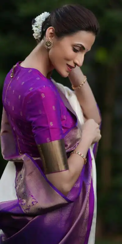 KP 6071 White Color Soft Lichi Silk Cloth Saree With Lace Border & Lace Work. Get it for ₹1449. Delivery 4-6 Working Days. Shop now. | Bollywood Sarees, Creative Sarees, Designer Sarees, Embroidered Sarees, Ethnic Saree, Modern Digital sarees, Party Wear Sarees, Sarees