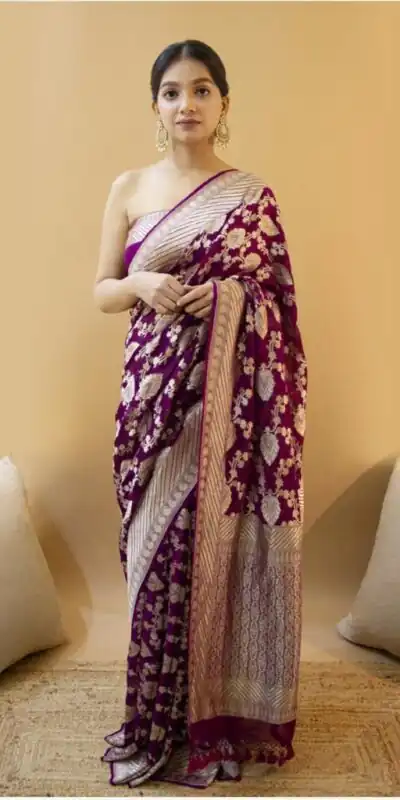 KP 1087 Wine Color Soft Lichi Silk Designer Work Saree . Wedding, Party, Festive, Events, Introductory Price ₹1399. Delivery 4-6 Working Days. Shop now. | Bollywood Sarees, Creative Sarees, Designer Sarees, Embroidered Sarees, Ethnic Saree, Modern Digital sarees, Party Wear Sarees, Sarees
